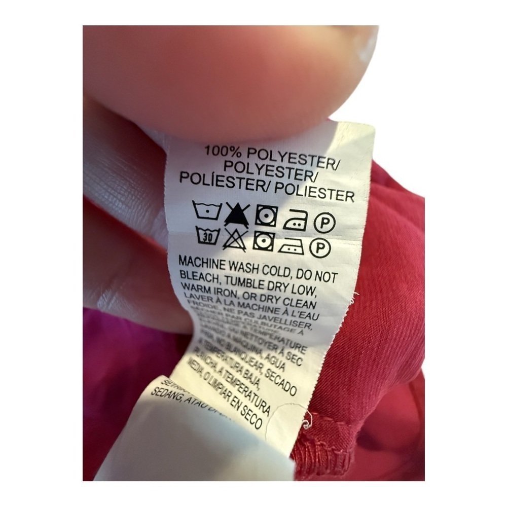 Lucky Brand Women's Berry Tie-Front V-Neck Blouse - Picture 12 of 13